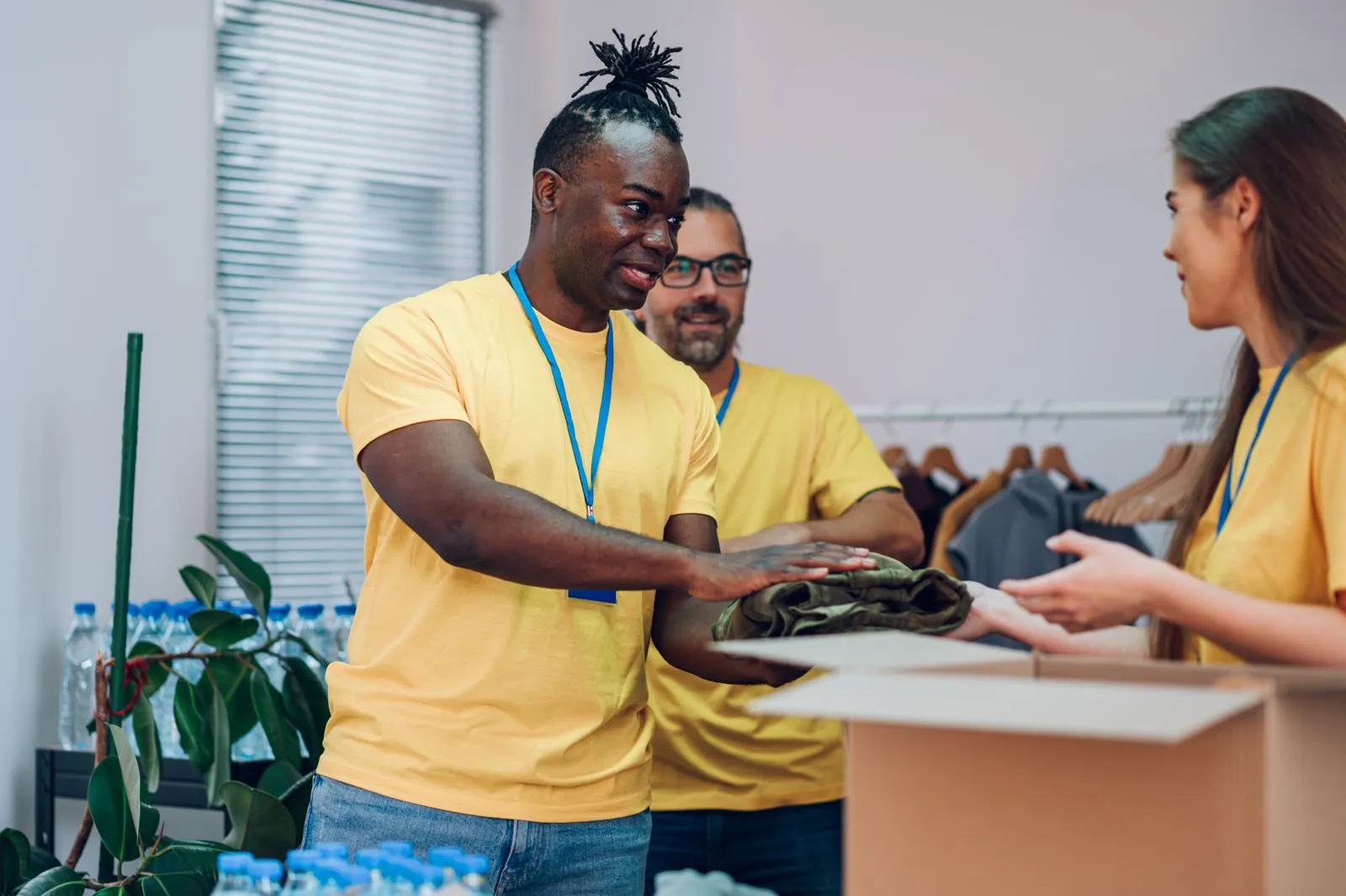Fundraising products being packed for direct delivery to supporters